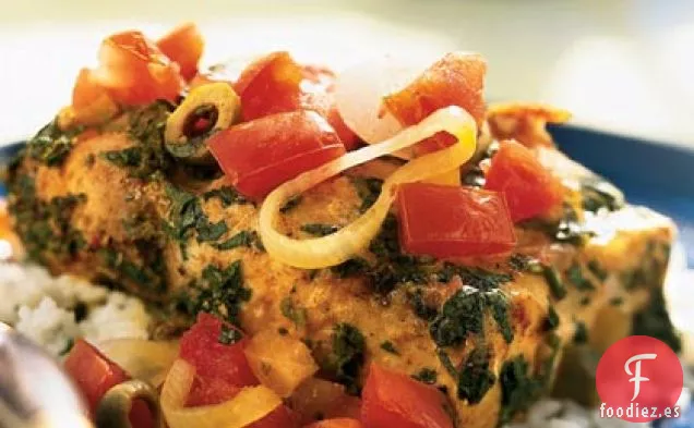 Tagine de Pescado con Limón en Conserva y Tomates