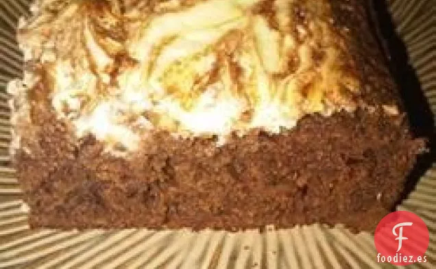 Pastel de calabacín con remolinos de chocolate