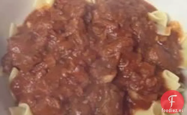 Carne de res al demonio lentamente