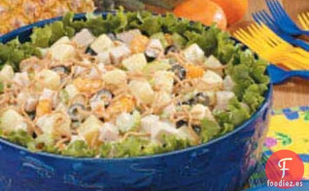 Ensalada de pavo con frutas