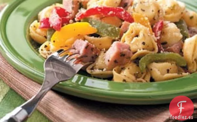 Tortellini y jamón