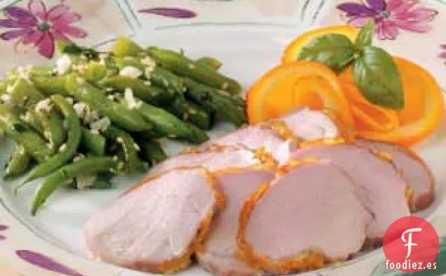 Solomillo de cerdo con mermelada