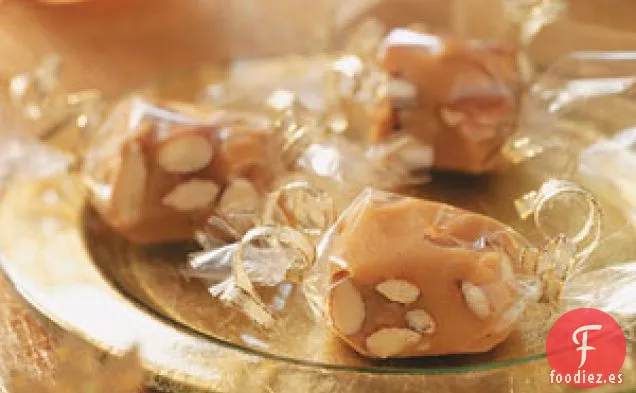 Cuadrados de mantequilla de maní y almendras