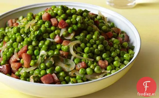Guisantes y panceta