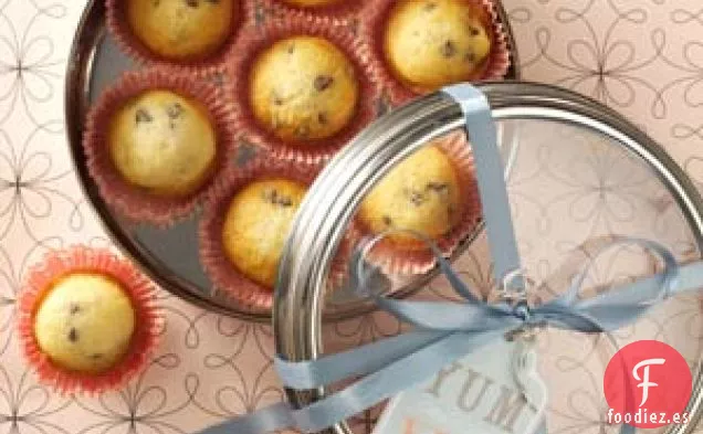 Mini muffins con chispas de chocolate