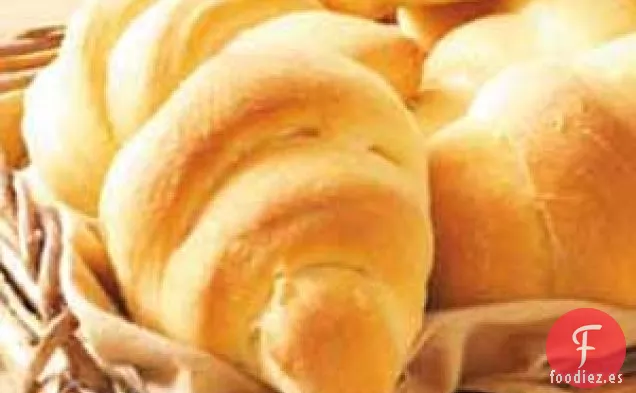 Rollos de medialuna congelados