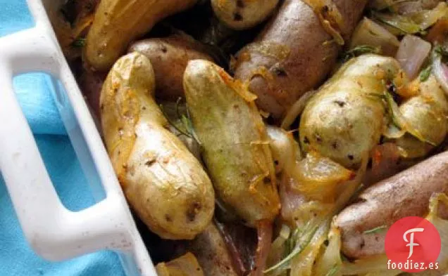 Patatas Estofadas Con Romero Y Chalotes