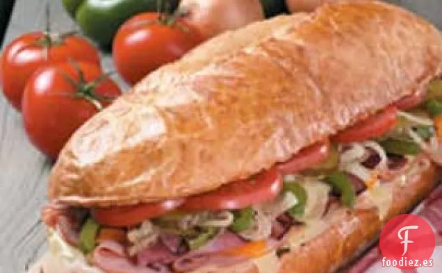 Sándwich submarino a la parrilla