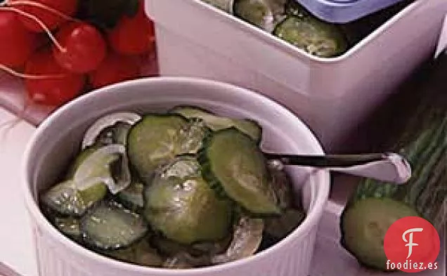 Ensalada de pepino congelada