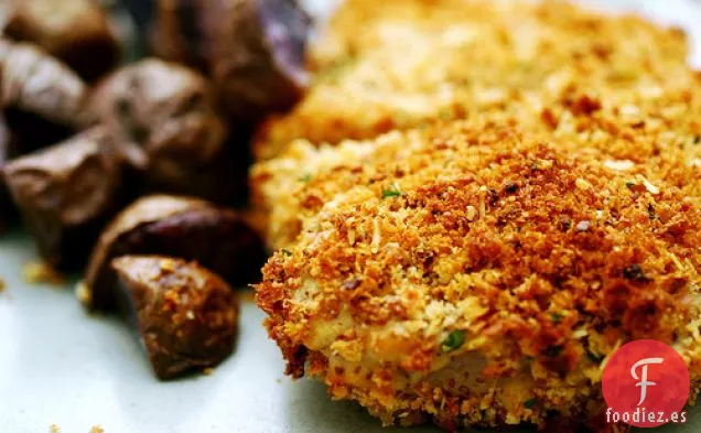 Chuletas De Cerdo Crujientes Al Horno
