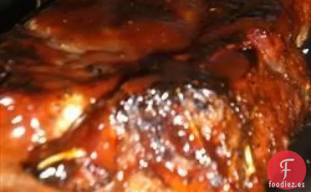 Costillas de cerdo con aliño de salvia
