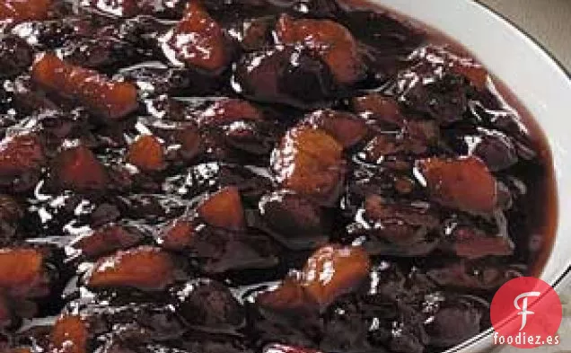 Chutney de arándanos con sabor a fruta