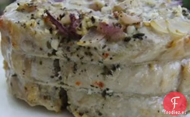 Lomo de cerdo marinado en vino y Dijon
