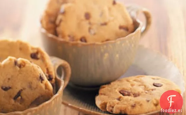 Galletas con chips de toffee y sin huevo
