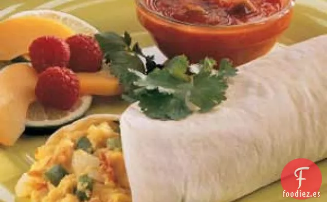 Wraps de tocino y huevo