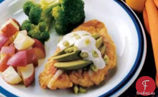 Pollo Empanizado Con Aguacate