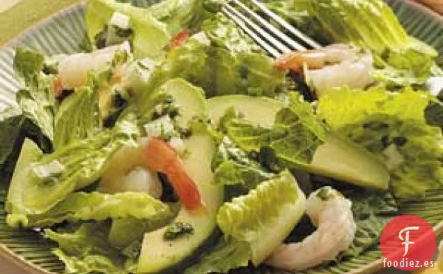 Ensalada de camarones y aguacate