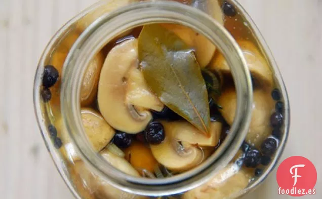 Setas en escabeche rápido