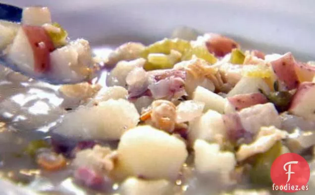 Sopa de almejas al estilo de Rhode Island