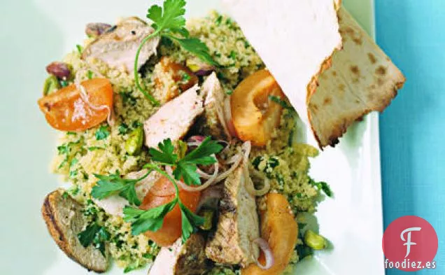 Ensalada de Cuscús con Pollo y Albaricoques