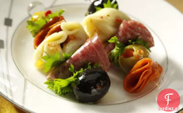 Brochetas de antipasto