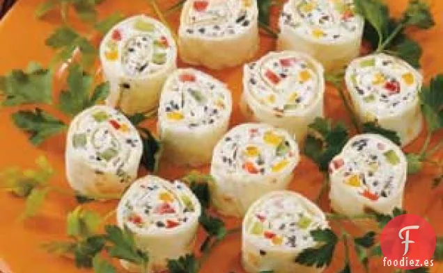 Remolinos de pimienta y aceitunas