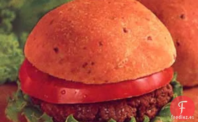 Panecillos de hamburguesa con queso y cebolla