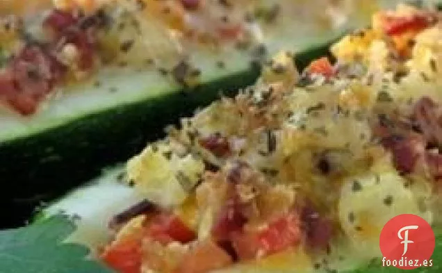 Barquitos de calabacín a la parrilla