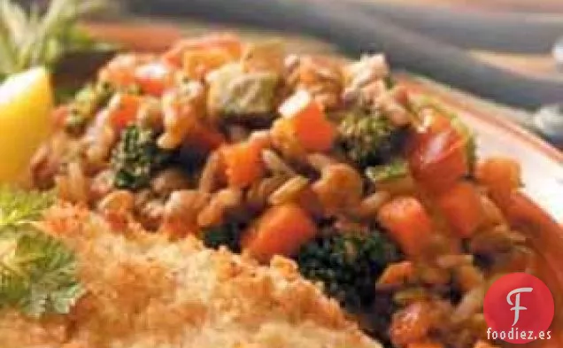 Mezcla de arroz y lentejas