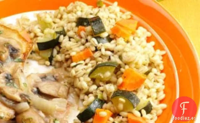 Pilaf de verduras y cebada