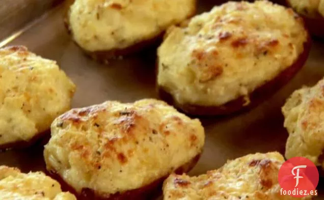 Patatas nuevas horneadas dos veces