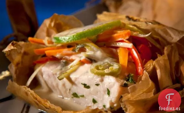 Mahi Mahi al horno al estilo asiático
