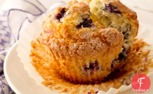 Muffins gigantes de arándanos