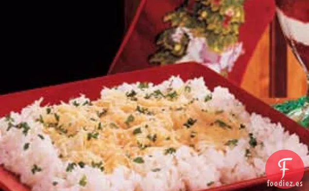 Arroz con mantequilla y parmesano