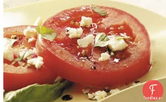 Tomates con queso feta