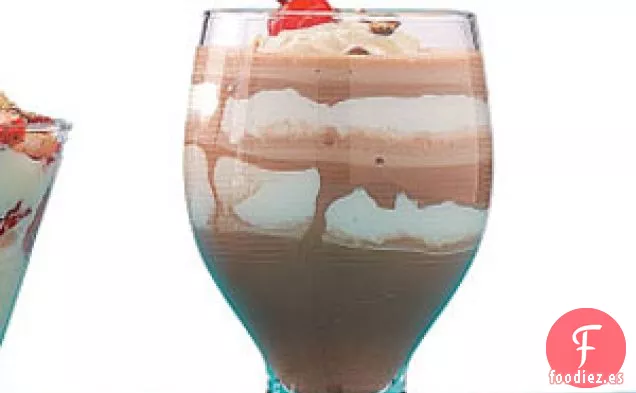 Helados de chocolate y malvaviscos