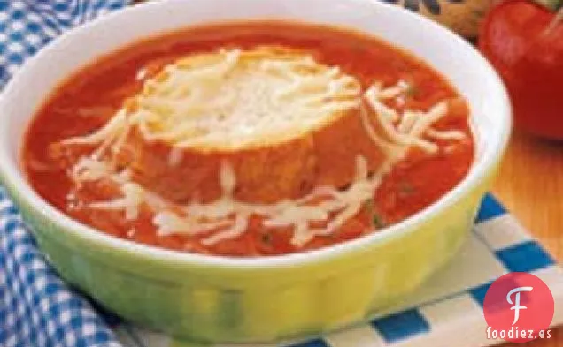 Sopa de tomate y cebolla francesa