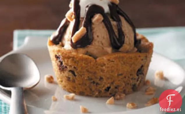 Vasitos de galleta y helado de café