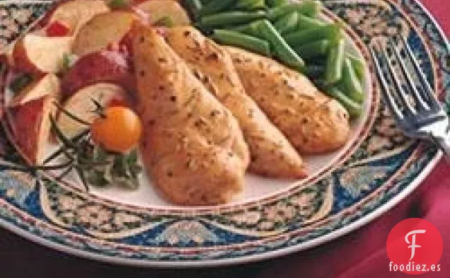 Solomillo de pollo con hierbas