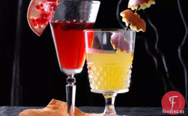 Margaritas de arándanos y granada