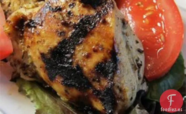 Pollo a la parrilla con miel y limón