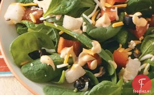 Ensalada de espinacas Tex-Mex