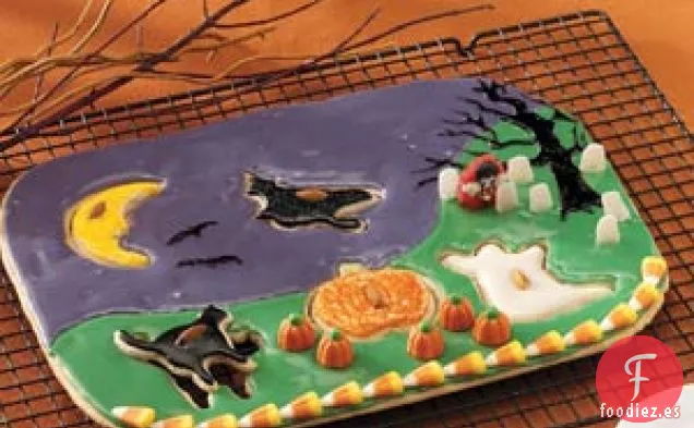 Rompecabezas de galletas de la noche de Halloween