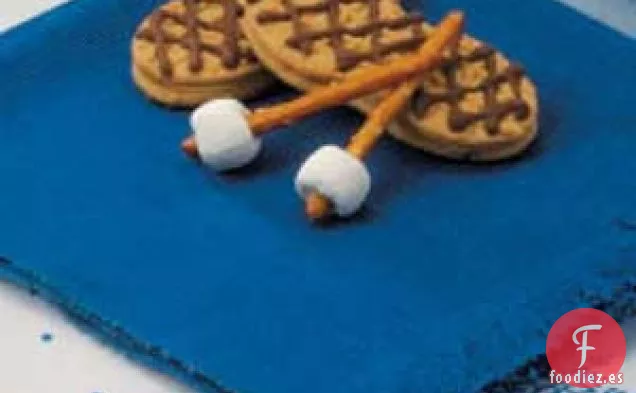 Galletas con raquetas de nieve