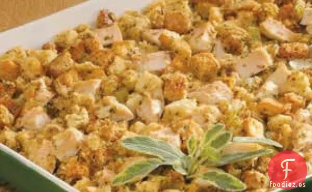 Pollo y relleno