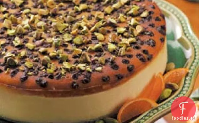 Tarta de queso con cannoli