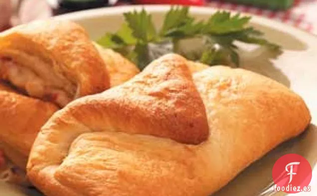 Sobres de jamón y queso suizo