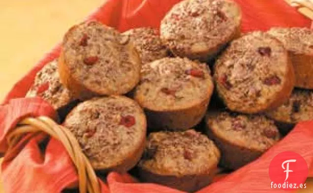 Muffins de arándanos y lino