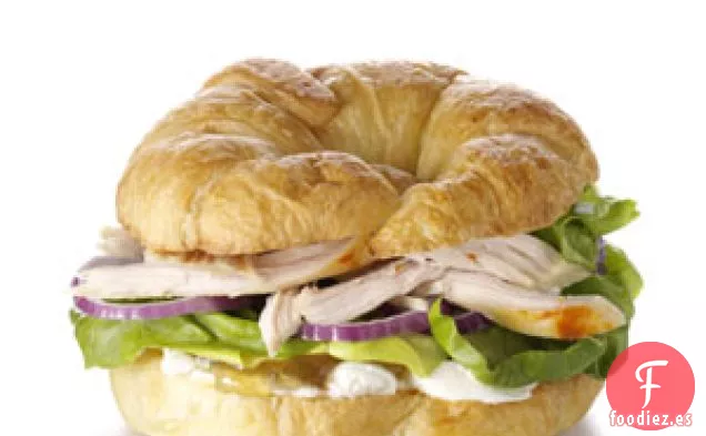 Croissants de pollo con chutney