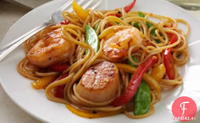 Delicias de pasta con mariscos